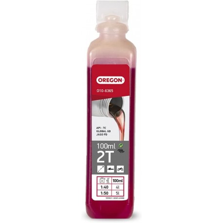 Oregon olej na píly pre 2T motory 100 ml - červený (o10-6365)