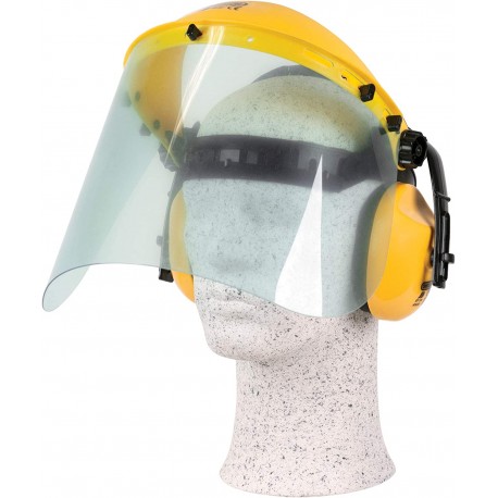 Tvárový štít OREGON (plexisklo) so slúchadlami (Q515062)