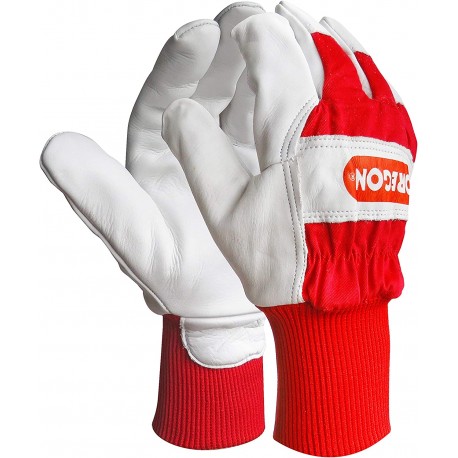 Pracovné rukavice OREGON z kože a látky (542656)