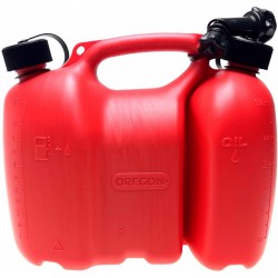 Kanister na palivo 6 l a kanister na olej 3 l FIORDLAND červený s plniacim hrdlom