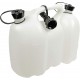 Kanister na palivo 6 l a kanister na olej 3 l FIORDLAND biely s plniacim hrdlom 