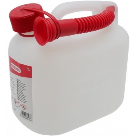 Kanister Oregon 5 l biely s plniacim hrdlom (O42-972)