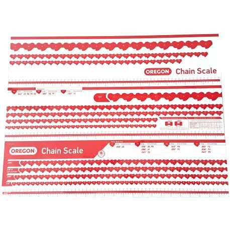 Šablóna na rozmiestnenie reťazí - samolepiaca