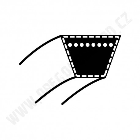 Klinový remeň Castelgarden TC102, Stiga Estate 102,Dino 12,5HP/102cm 