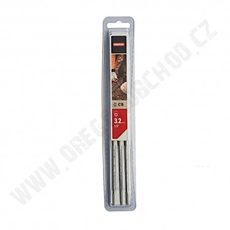 Okrúhly pilník OREGON 3,2 mm - 3ks v blistri (Q647812C)