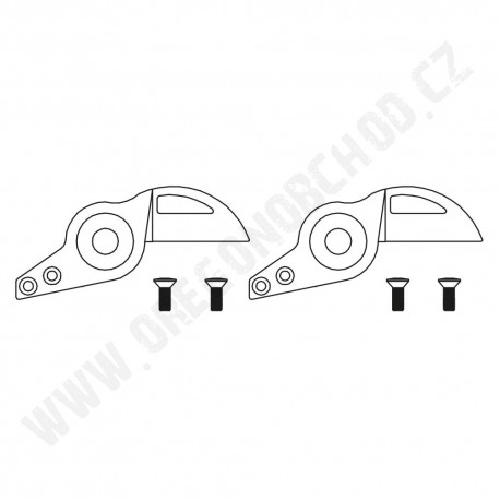 Horný a dolný rezný okraj pre A2 (pár) VESCO (A2-R1)