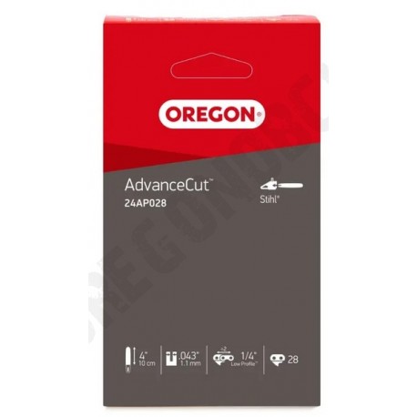 Pílová reťaz OREGON - ADVANCECUT 1/4'' 1,1 mm - 28 článkov  24AP028E