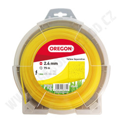 Žacia struna OREGON 2,4 mm x 75 m - ŽLTÁ ŠTVOREC (69-414-Y)