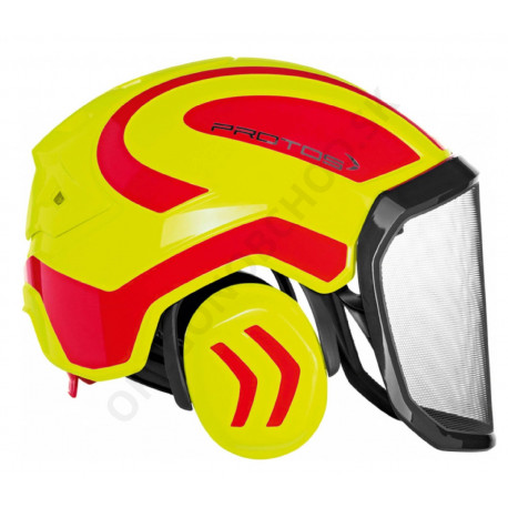 Ochranná prilba Protos červená/žltá (20400221U)
