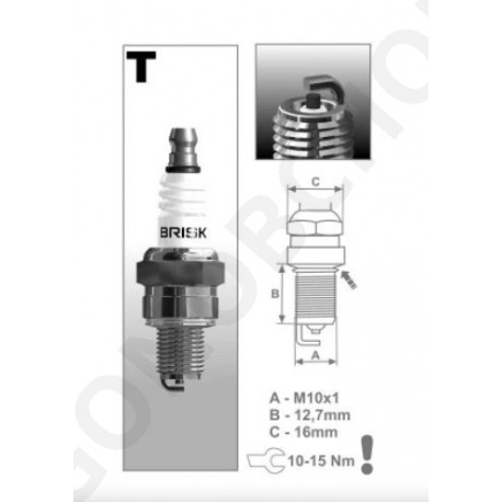 Zapaľovacia sviečka Brisk TR14C (B-TR14C)