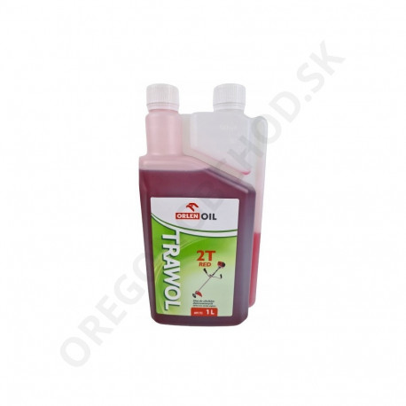 Olej ORLEN TRAWOL pre motory 2T 1L odmerkou (dávkovačom) - červený (O11-1140ON)