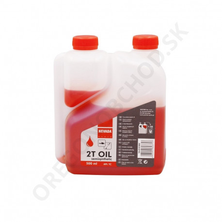 Olej NEVADA 2T 0,5 l s odmerkou - červený (O10-0151AG)