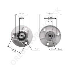 Hnací hriadeľ CastelGarden TC 102, TC 122, Stiga Estate 5102, 5102, 7102 (82-004AG)