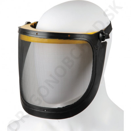 Ochranný štít pre obsluhu krovinorezu (oceľové pletivo)