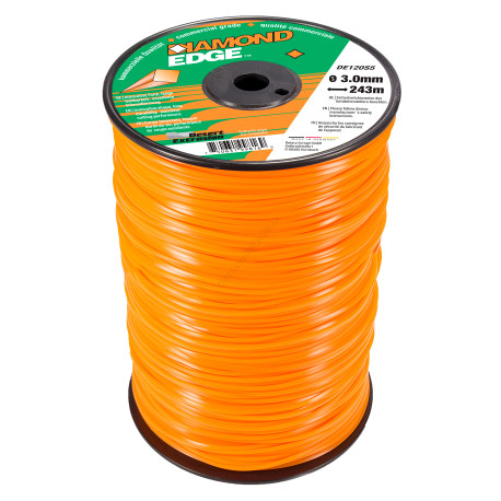 Žacia struna Rotary DIAMOND EDGE – štvorcový profil 3,0 mm × 243 m (DE120S5-6RT)