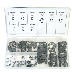 Sada E-klipov – zabezpečovacích podložiek pre hriadele (08-3000AG)