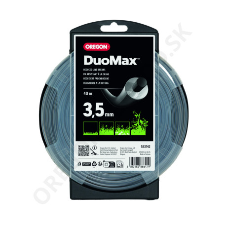 Žacia struna OREGON DUOMAX - kruhová 3,5 mm x 40 m (533742)