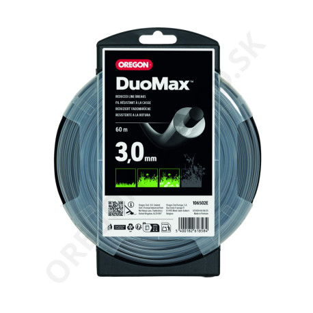 Žacia struna OREGON DUOMAX 3,0 mm x 60 m DUOLINE (106502En)