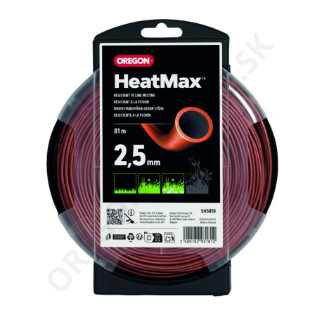 Žacia struna OREGON HEATMAX – kulatá 2,5 mm × 81 m (545819N)