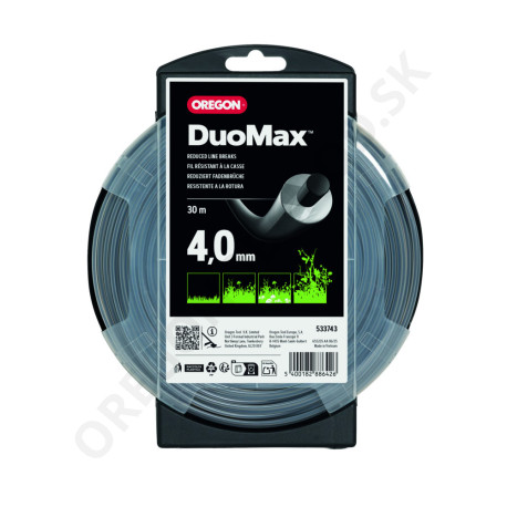 Žacia struna OREGON DUOMAX - okrúhlá 4 mm x 30 m (533743n)