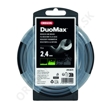 Žacia struna OREGON DUOMAX 2,4 mm x 15 m (295367E)