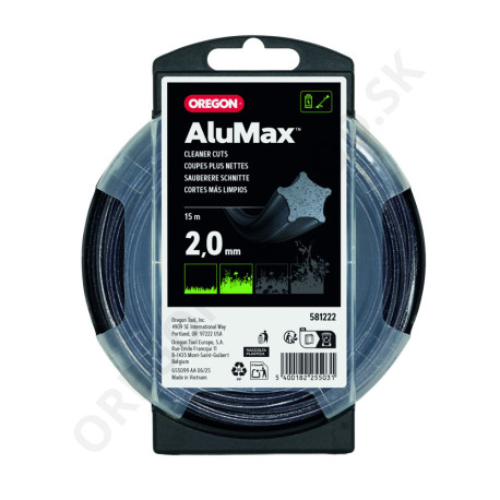 Žacia struna OREGON ALUMAX HVIEZDA 2,0 mm x 15 m (581222)
