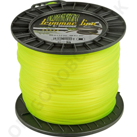 Žacia struna žltá TECOMEC štvorec – 2,4 mm x 304 m (5200080)