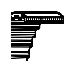 Klinový remeň Castelgarden TC102,Solo 570,Stiga Estste 102 - pohon noža (1600DS8M20) (35065600)