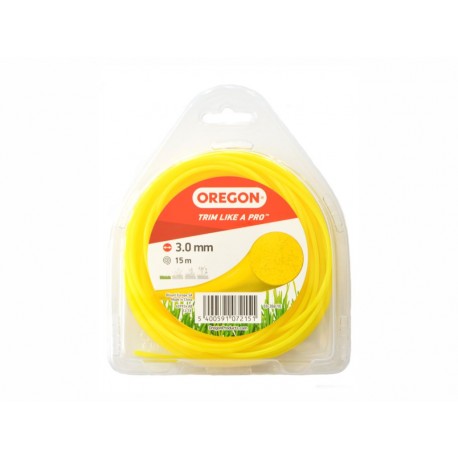 Rezacia struna OREGON 3,0 mm x 15 m - žltá okrúhla (69-368-YE)