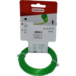 Žacia struna Oregon 1,3 mm x 15 m ZELENÁ OKRUHLA  (69-482V)