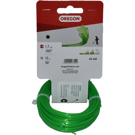 Žacia struna OREGON 1,7 mm x 15 m - ZELENÁ HVIEZDA (69-440V)