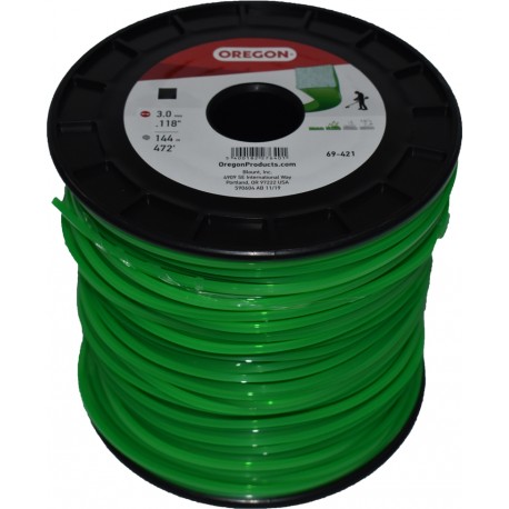 Žacia struna OREGON 3,0 mm x 144 m - ZELENÁ ŠTVOREC (69-421V)