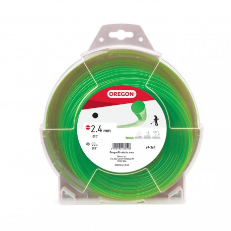Žacia struna 2,4 mm x 88 m - GREEN ROUND