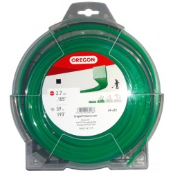 Žacia struna Oregon 2,7 mm x 59 m - ZELENÁ ŠTVOREC (69-472V)