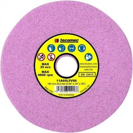 Brúsny kotúč Tecomec na obmedzovacie pätky 145 x 6 x 22,2 mm (1ks) (01005005)