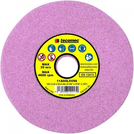 Brúsny kotúč 145 x 2,9 x 22,2 mm ružový - TECOMEC na pílové reťaze