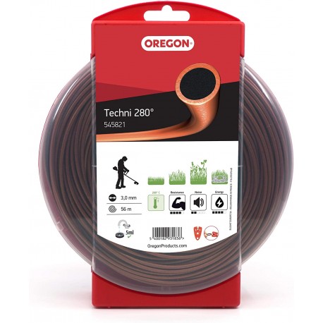 Žacia struna Oregon TECHNI 280° 3,0 mm x 56 m (545821)Žacia struna Oregon TECHNI 280° 3,0 mm x 56 m (545821)