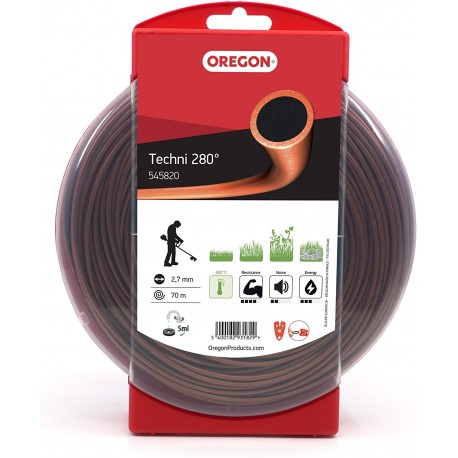 Žacia struna Oregon TECHNI 280° 2,7 mm x 70 m (545820)